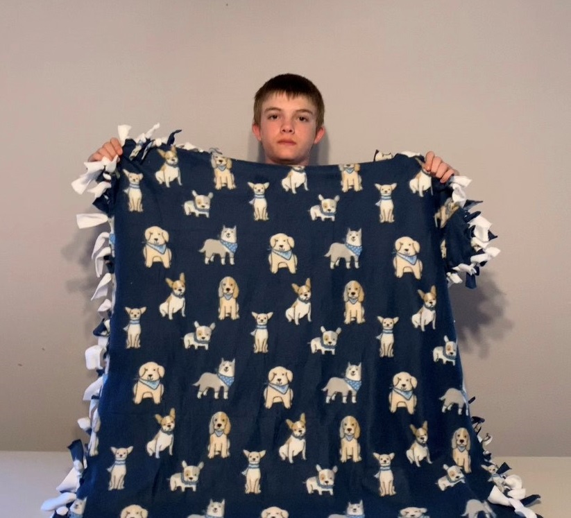 Cheer Box from EveryStep Inspires Teen to Make Blankets